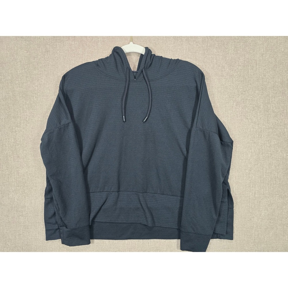 Mondetta Performance Luxury Black Ribbed Hoodie Mens Small Activewear RN88201